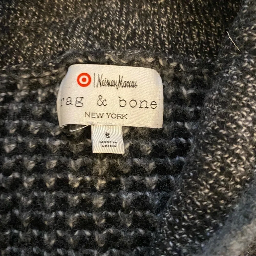 Rag & Bone Unisex Chunky Knit‎ Cardigan Gray size Small